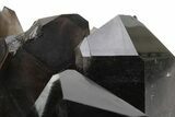 Smoky Quartz Crystal Cluster on Metal Stand - Brazil #229535-2
